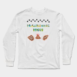 Prehistoric Mom - funny dinosaur shaped letters gift for mum Long Sleeve T-Shirt